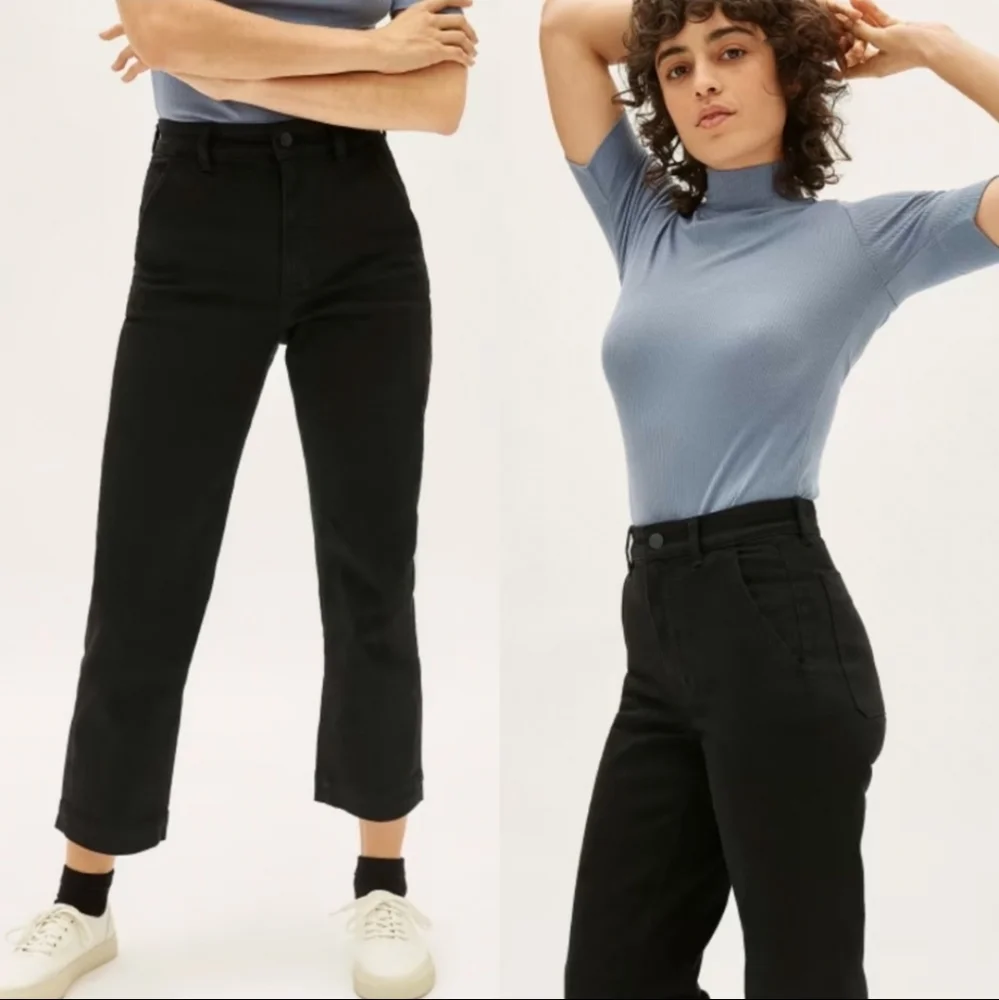 Everlane The Straight Leg Crop Size 0 - Picture 2 of 9